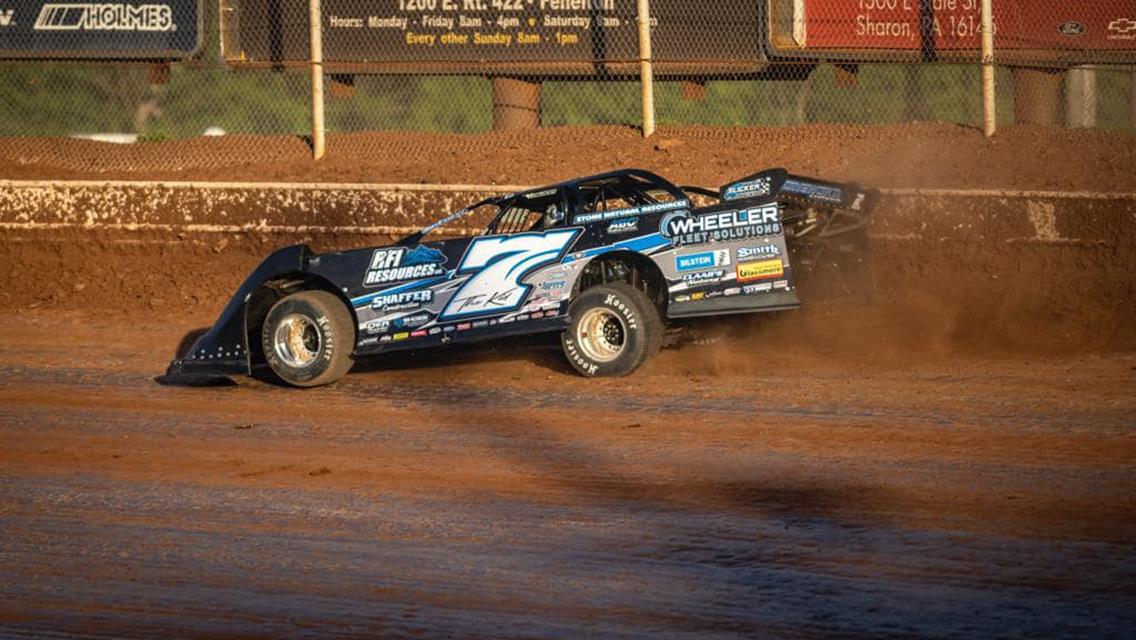 Sharon Speedway (Hartford, OH) – World of Outlaws Case Late Model Series – Battle at the Border – May 25th-27th, 2023. (Jacy Norgaard photo)