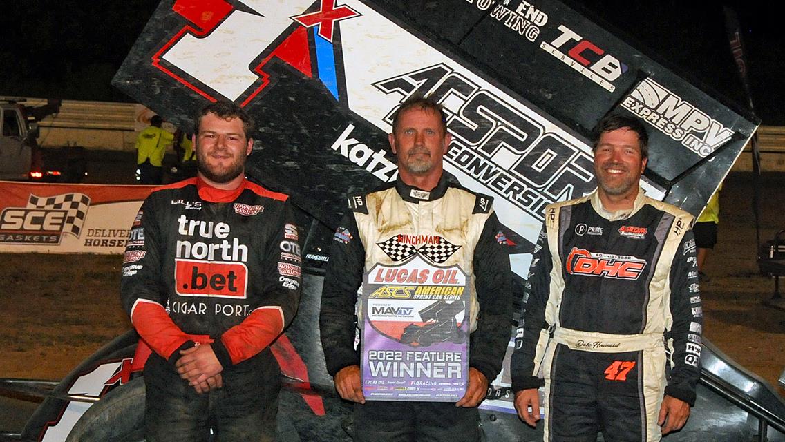 Tim Crawley Tops Tuesday's Lucas Oil ASCS Stop At Tulsa Speedway
