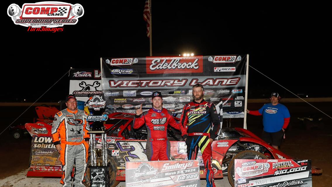Boothill Speedway (Greenwood, LA) – Comp Cams Super Dirt Series – Ronny Adams Memorial – March 8th-9th, 2024. (Turn 3 Images)