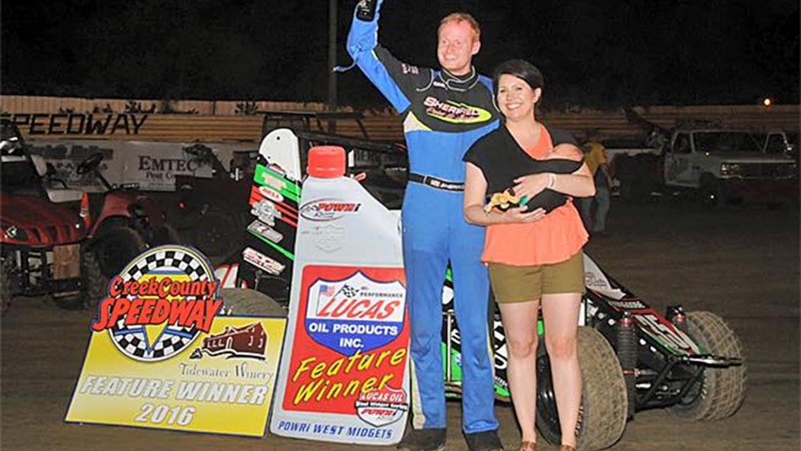 It's all Sherrell at Creek County Speedway