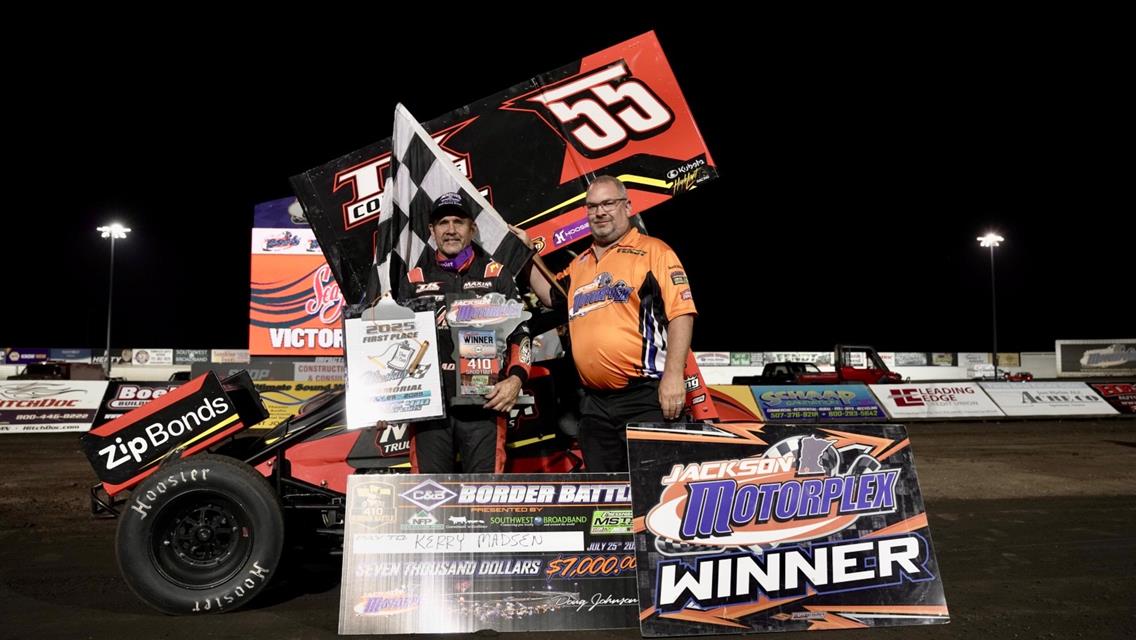 Madsen and Serbus Victorious at Jackson Motorplex During C &amp; B Border Battle Presented by New Fashion Pork and SW Broadband