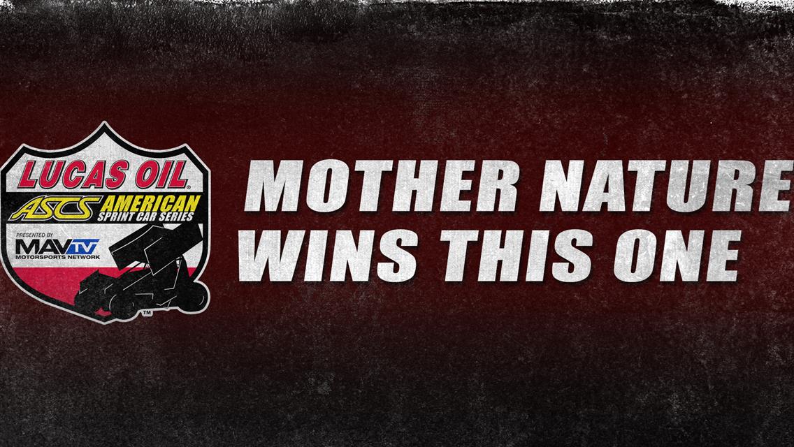 Mother Nature Wins Speedweek Opener At Tulsa Speedway