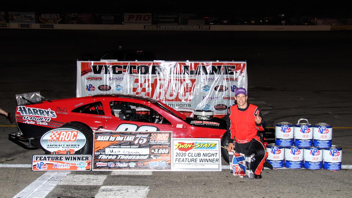 MATT HIRSCHMAN CONTINUES HIS DOMINANCE OF LAKE ERIE SPEEDWAY WITH “BASH BY THE LAKE” WIN THIS PAST SATURDAY NIGHT