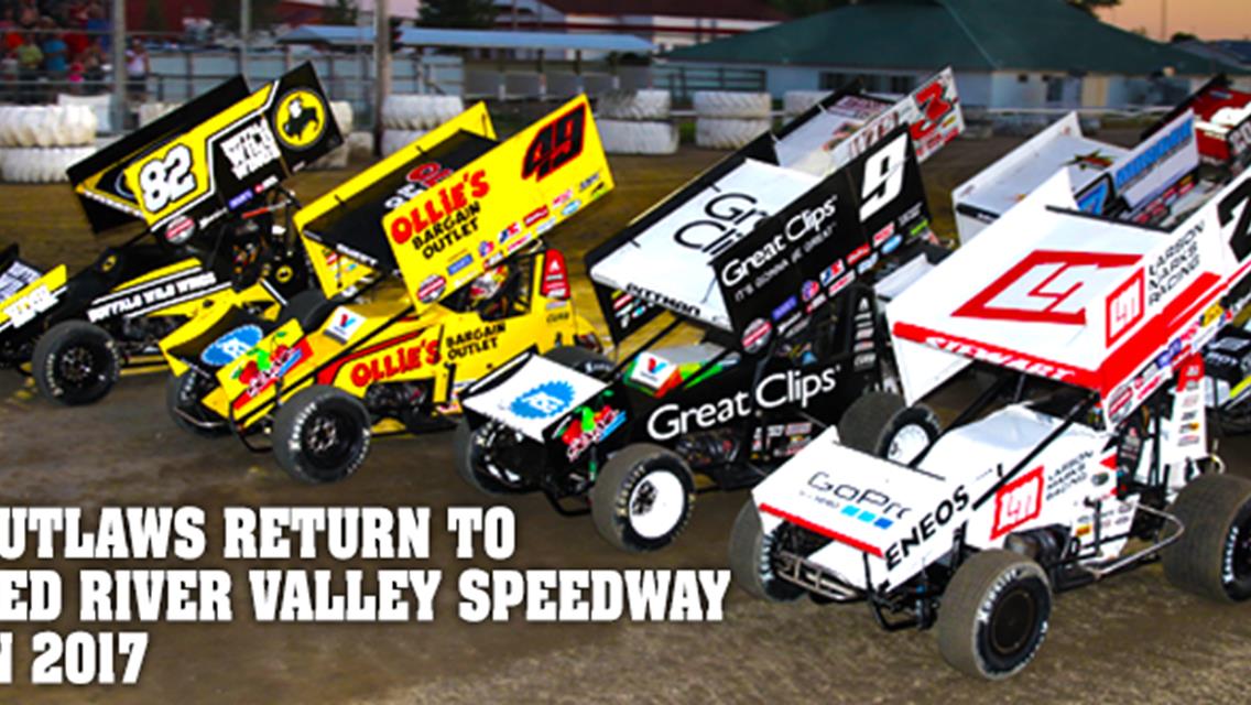 World of Outlaws Sprint Cars Return to Red River Valley Speedway in 2017