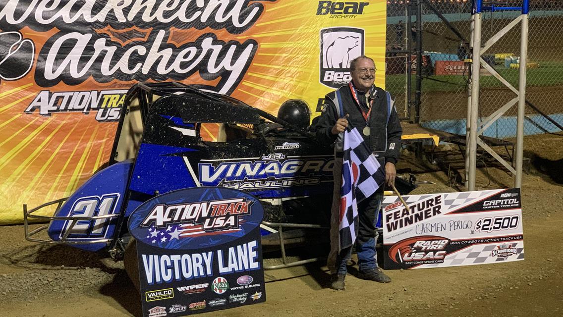 Three Wheelin’! Perigo Scores First Career Win at Action Track