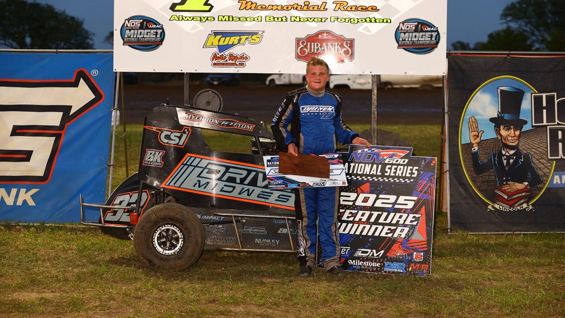 Jett Nunley Victorious on Wednesday’s Chad McDaniel Memorial at Mitchell County Fairgrounds Raceway!