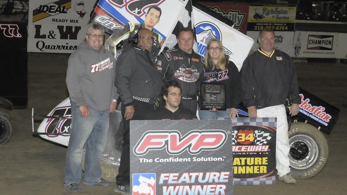Wayne Johnson in Victory Lane