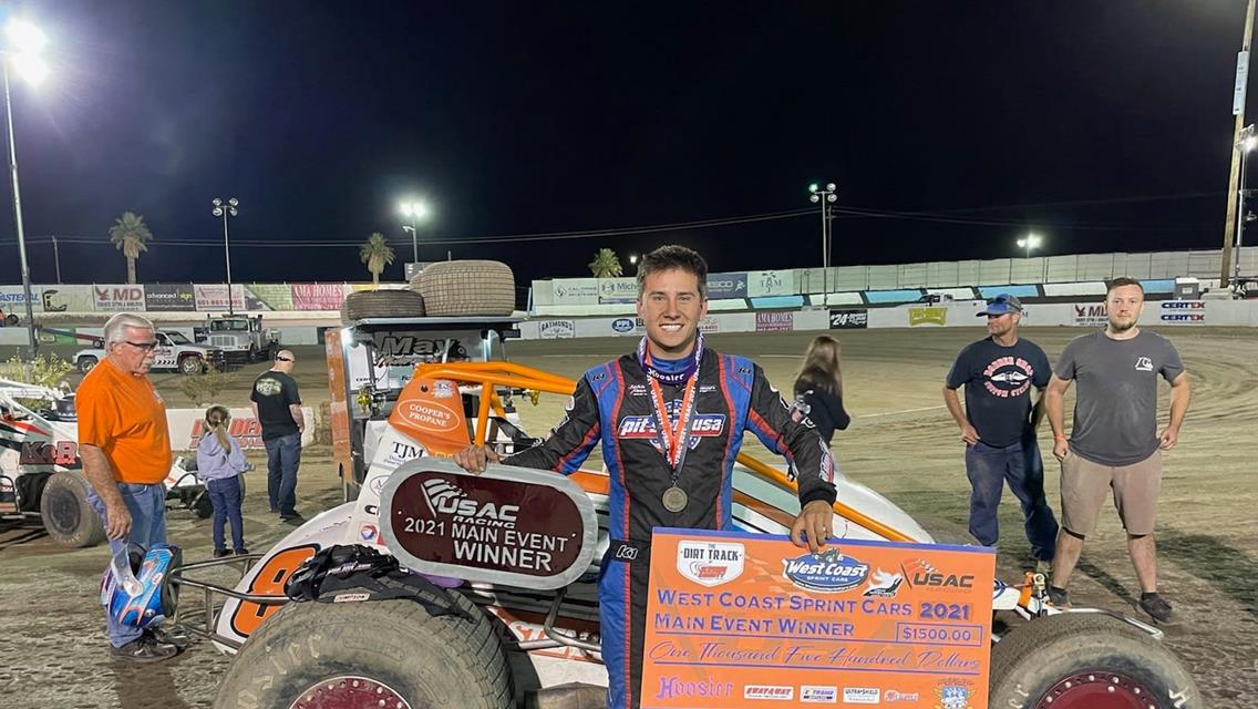 Chase Johnson Earns Three Feature Victories in 26 Hours With USAC Silver Crown Debut on Tap