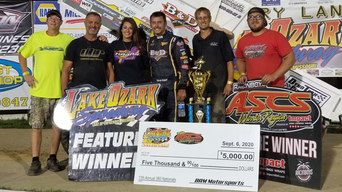 Hagar Captures LOS 360 Nationals Finale at Lake Ozark Speedway