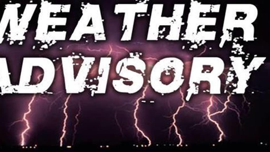 Mother Nature Claims WOW and NOW600 Race on May 8