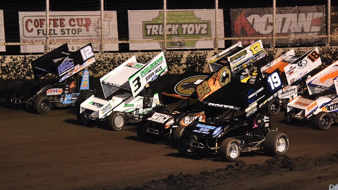 4-wide salute at Huset's (Jeff Bylsma Photo)
