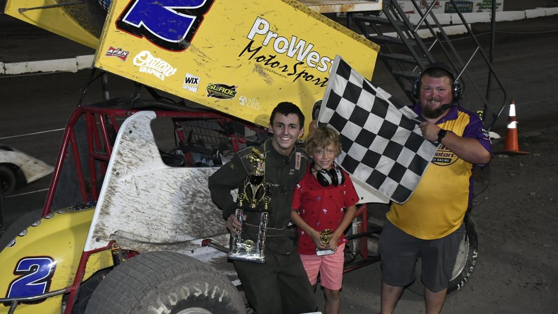 Setters Sweeps Rocky Mountain Sprint Car Series Show at Electric City Speedway