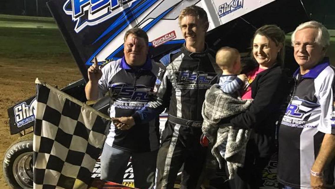 Brian Bell Wins King of the Wings Prelim at Jackson Motor Speedway