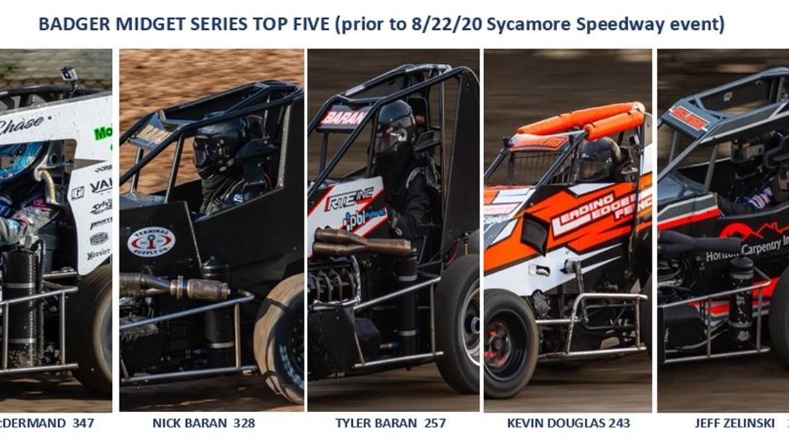 "Badger Midgets at Sycamore Speedway on Saturday"   "Tyler Baran looks for victory#2 of the season"