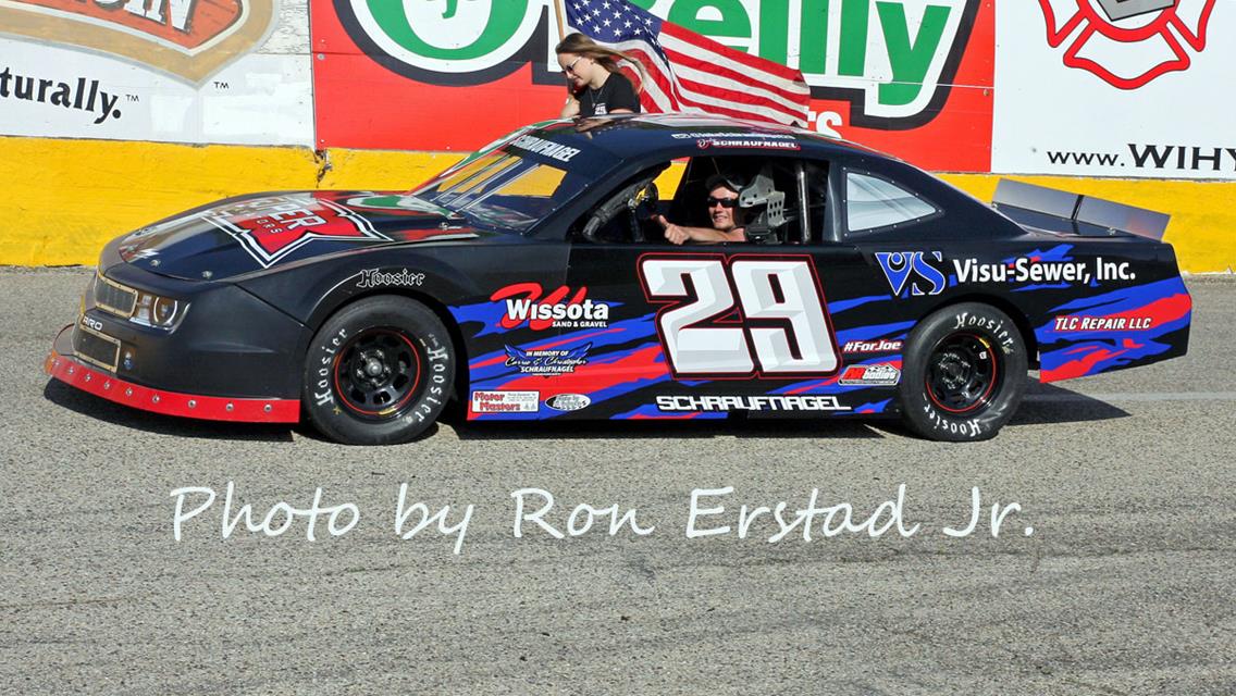 Schley tops the 50-Lap Slinger Late Model Feature on Vintage Night