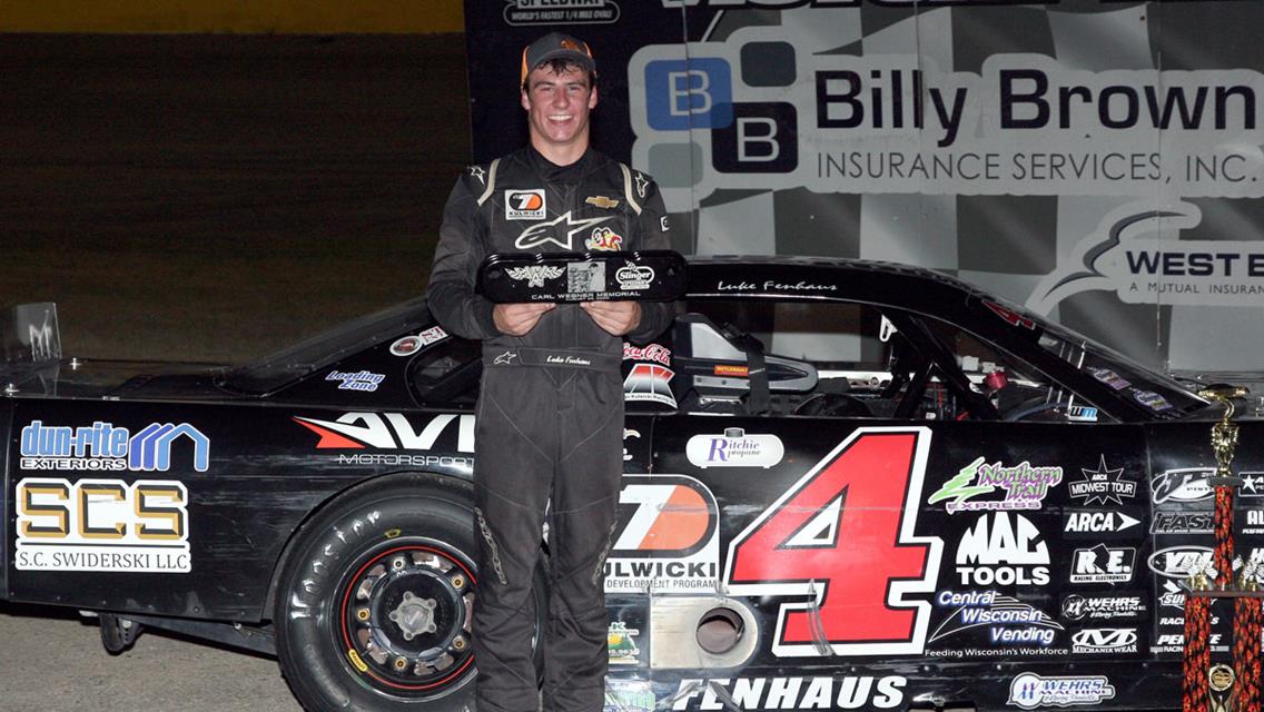 Fenhaus tops Carl Wegner Memorial for first Slinger Super Late Model Feature Win