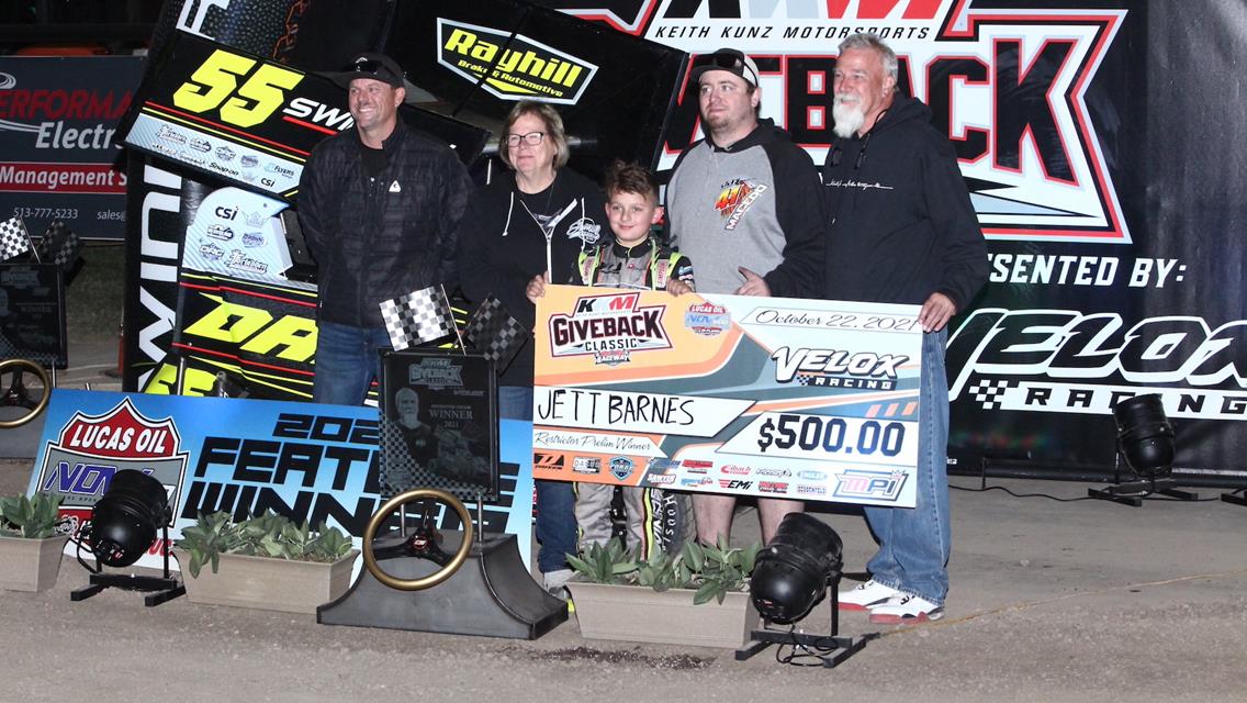 Barnes Doubles Up During NOW600 Series Restricted ‘A’ Class Preliminary Competition at Port City Raceway’s KKM Giveback Classic