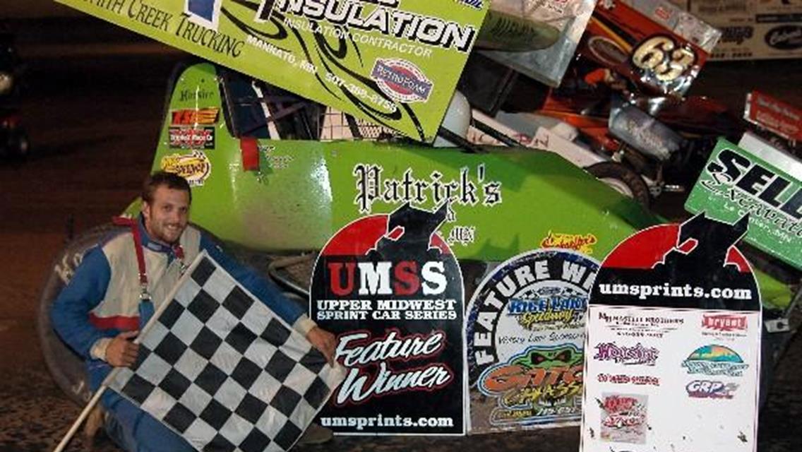 Brandon Allen Blasts To First UMSS Win At Rice Lake Speedway
