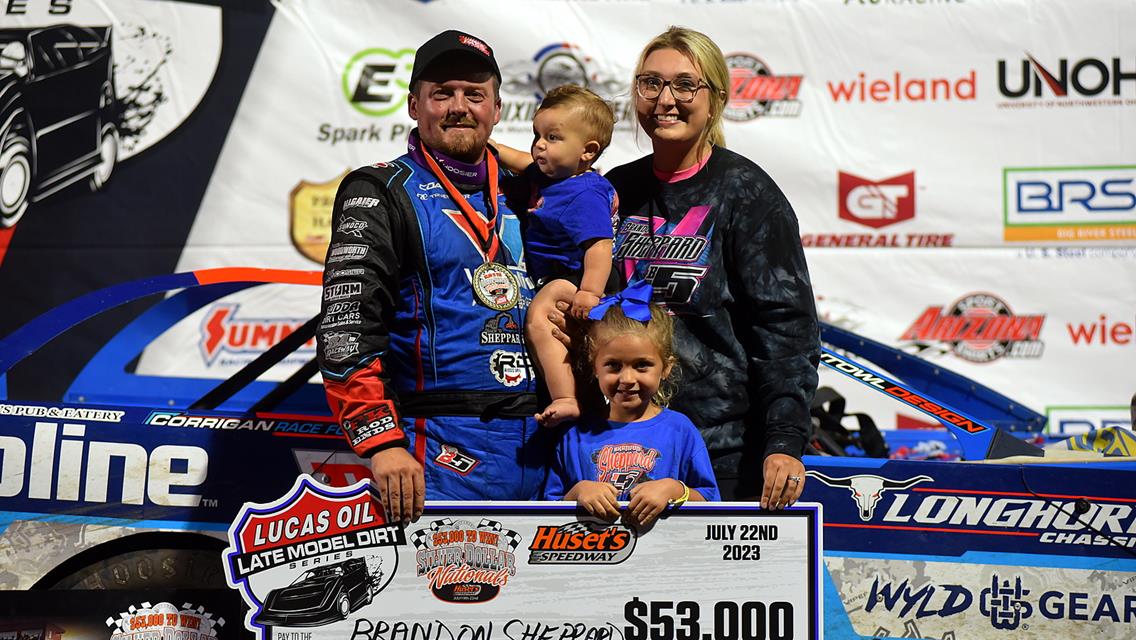 Huset’s Speedway (Brandon, SD) – Lucas Oil Late Model Dirt Series – Silver Dollar Nationals – July 22nd, 2023.