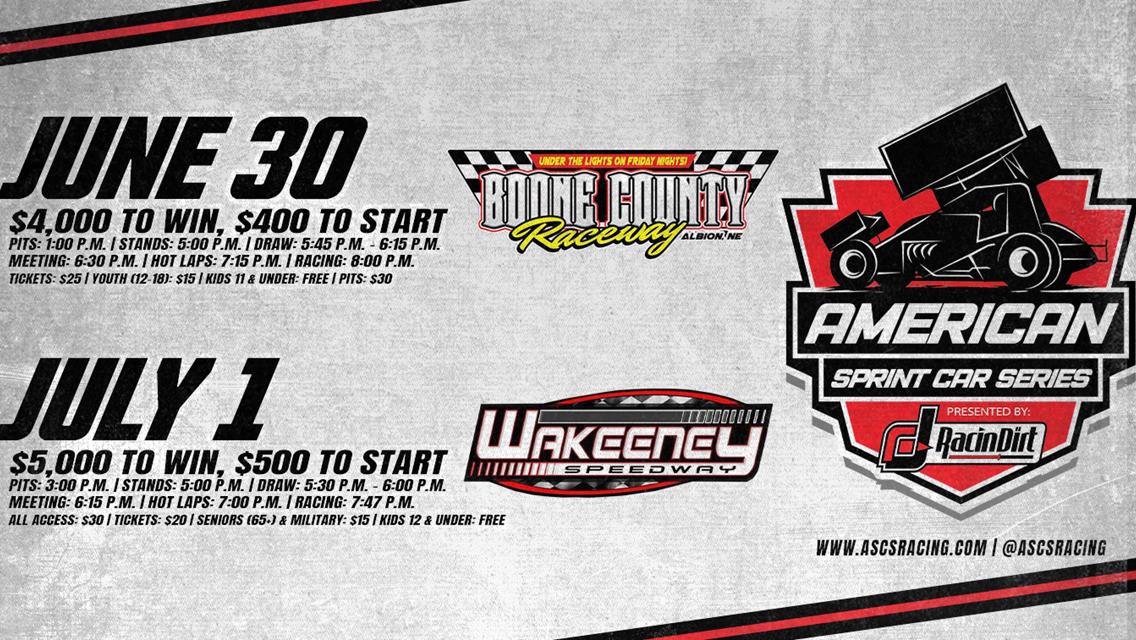 Nebraska And Kansas On Deck For The American Sprint Car Series
