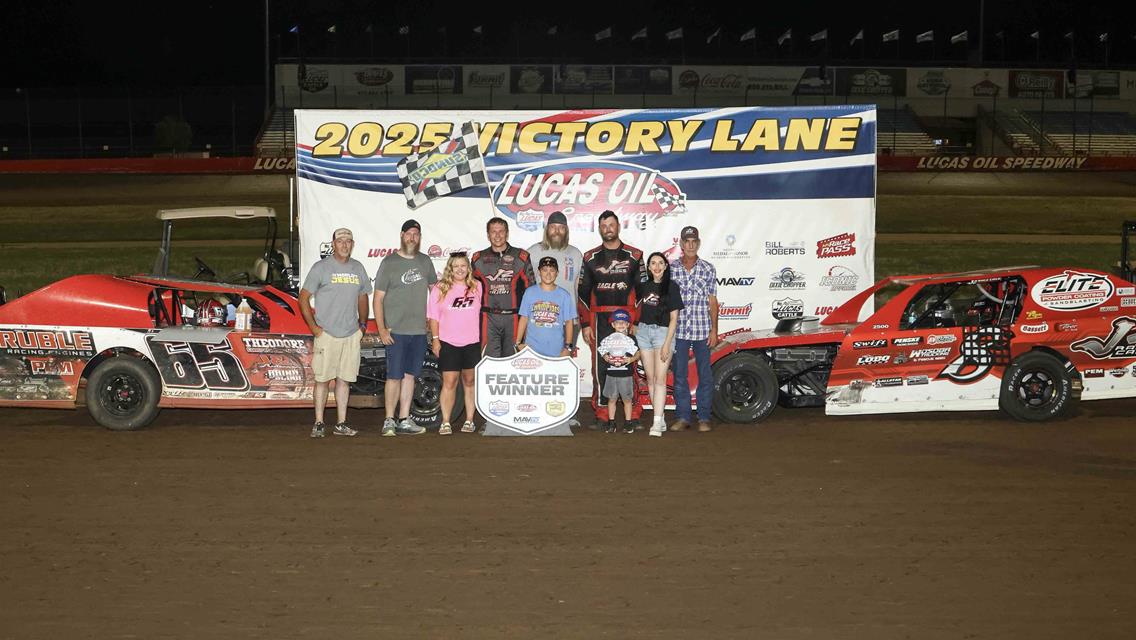 Jackson, Sheets split USRA B-Mod Twin 20s on Lucas Oil Speedway&#39;s Fan Appreciation Night