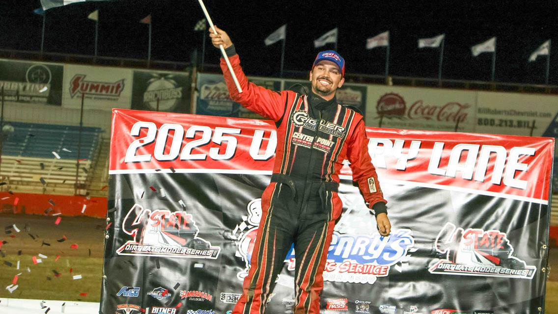 Crigler cashes another 4 State Dirt Late Model victory at Lucas Oil Speedway