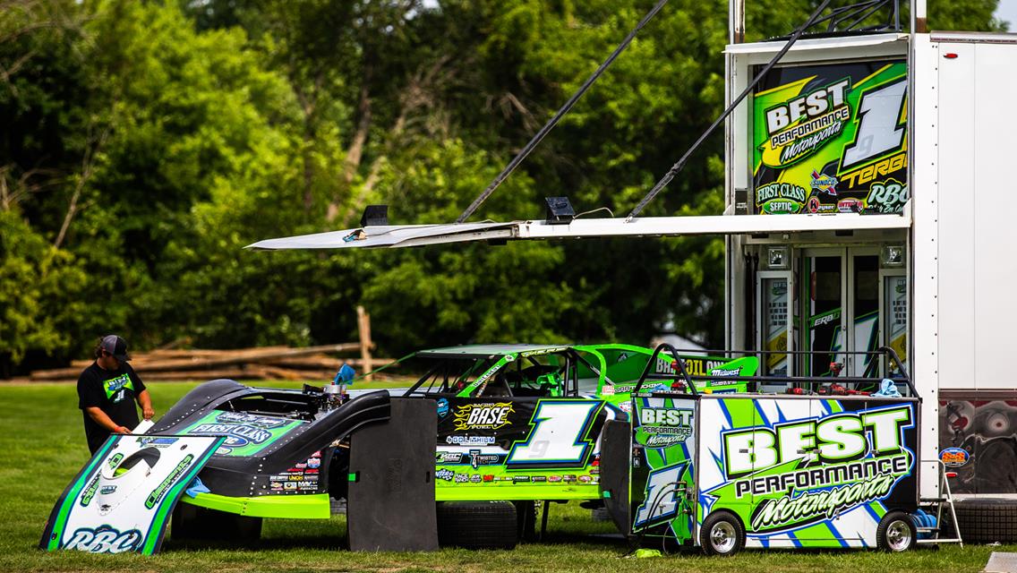 Davenport Speedway (Davenport, IA) – Lucas Oil Late Model Dirt Series – July 10th, 2023. (Heath Lawson photo)
