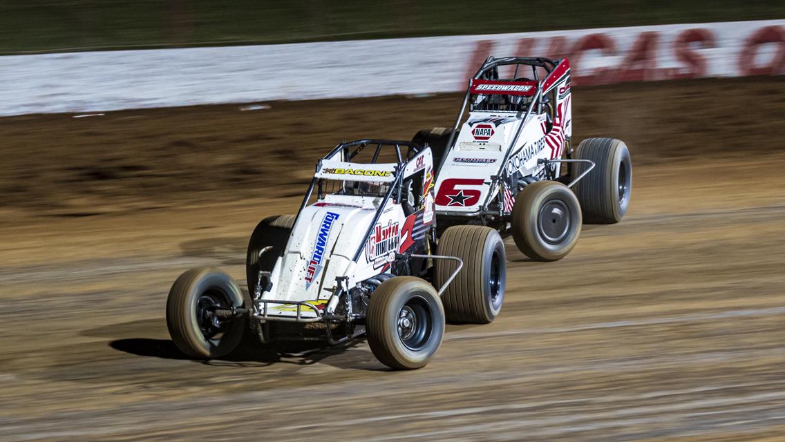BACON BAGS LATE-RACE WIN ON NIGHT TWO AT HOCKETT/MCMILLIN MEMORIAL