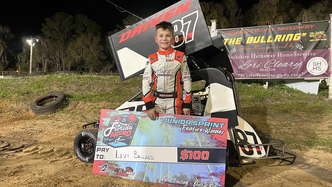 Flud, Newell, Sweatman and Ballard Score Second Night of Florida Micro FunFest at Marion County Speedway!