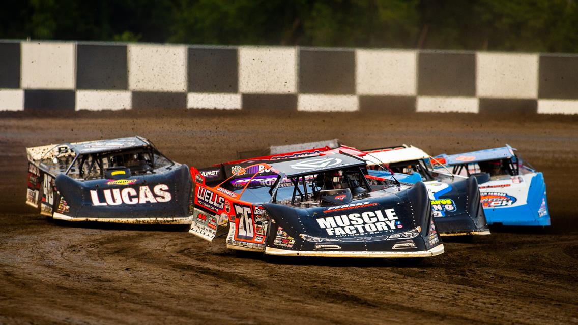 Davenport Speedway (Davenport, IA) – Lucas Oil Late Model Dirt Series – July 10th, 2023. (Heath Lawson photo)