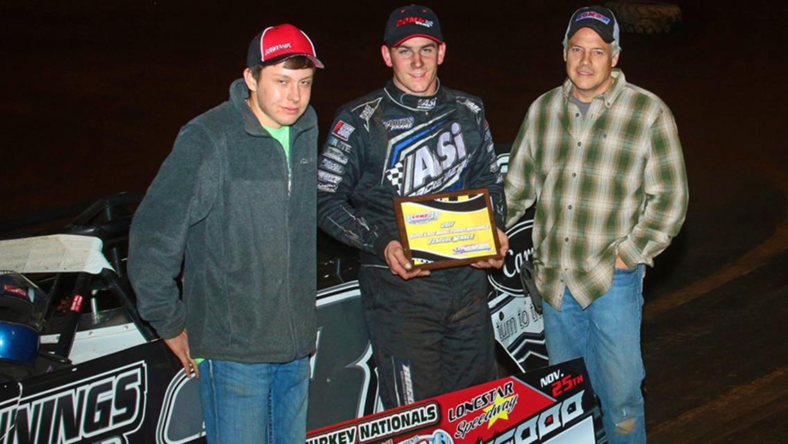 Culp wins Topless Turkey Nationals at Lonestar Speedway