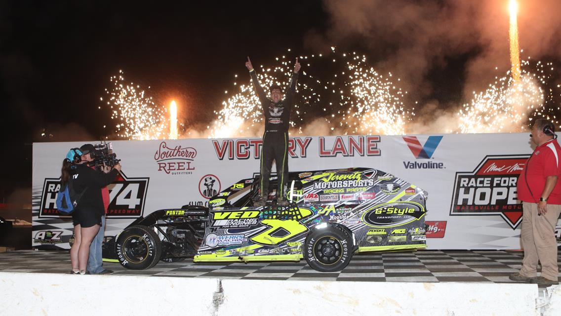 Kyle Strickler Dominates Mark Martin’s second annual Race For Hope 74 at Batesville Motor Speedway
