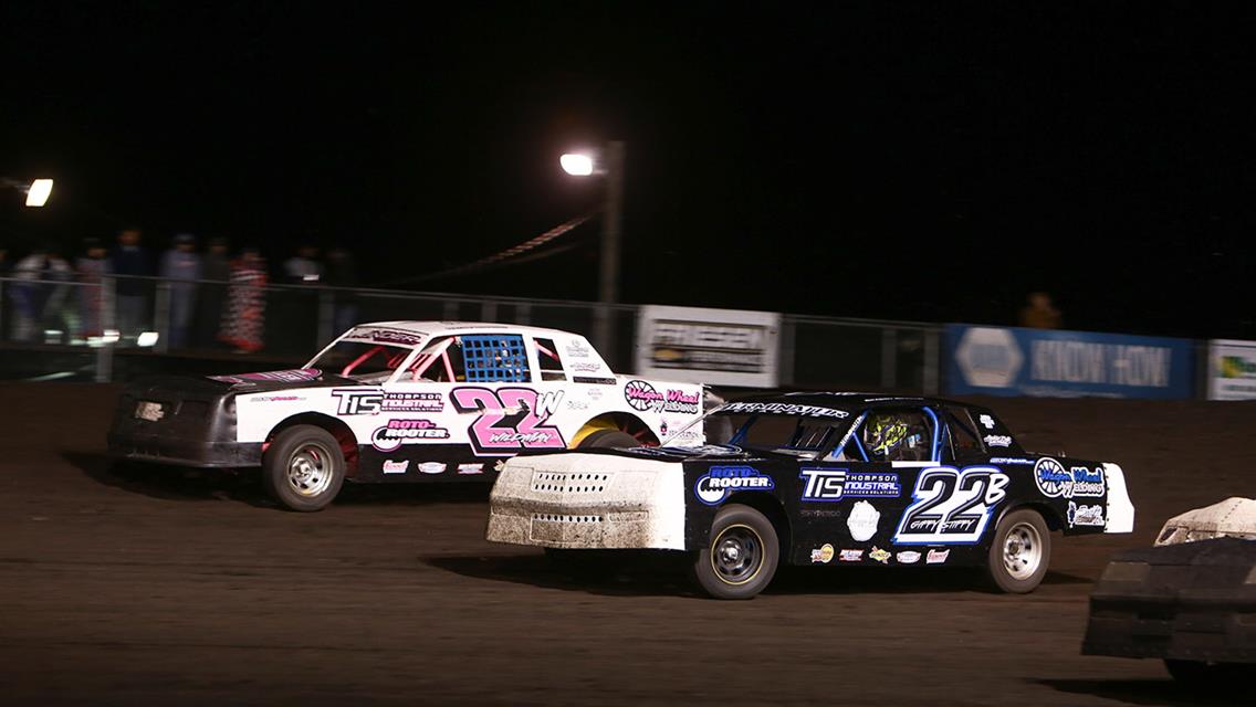 McBirnie, Smith, Pestotnik, Gifford and George See Checkers on Cold Night at Boone Speedway