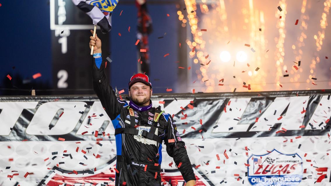 O’Neal Wins Lucas Oil Late Model Dirt Series Debut at Eagle