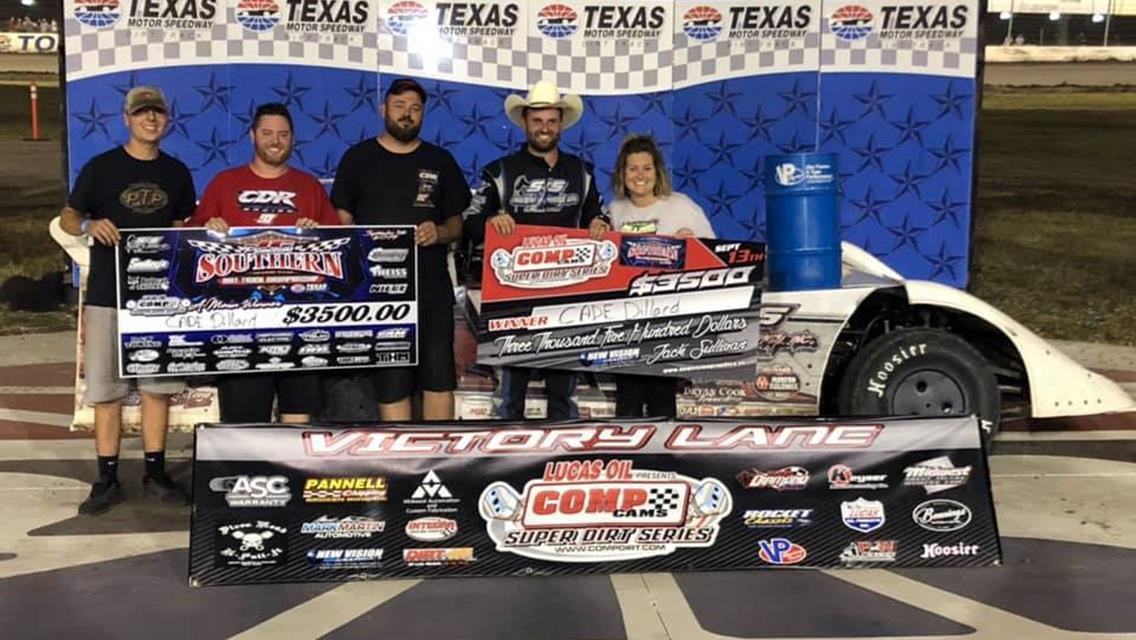Cade Dillard wins Southern Dirt Track Championship opener