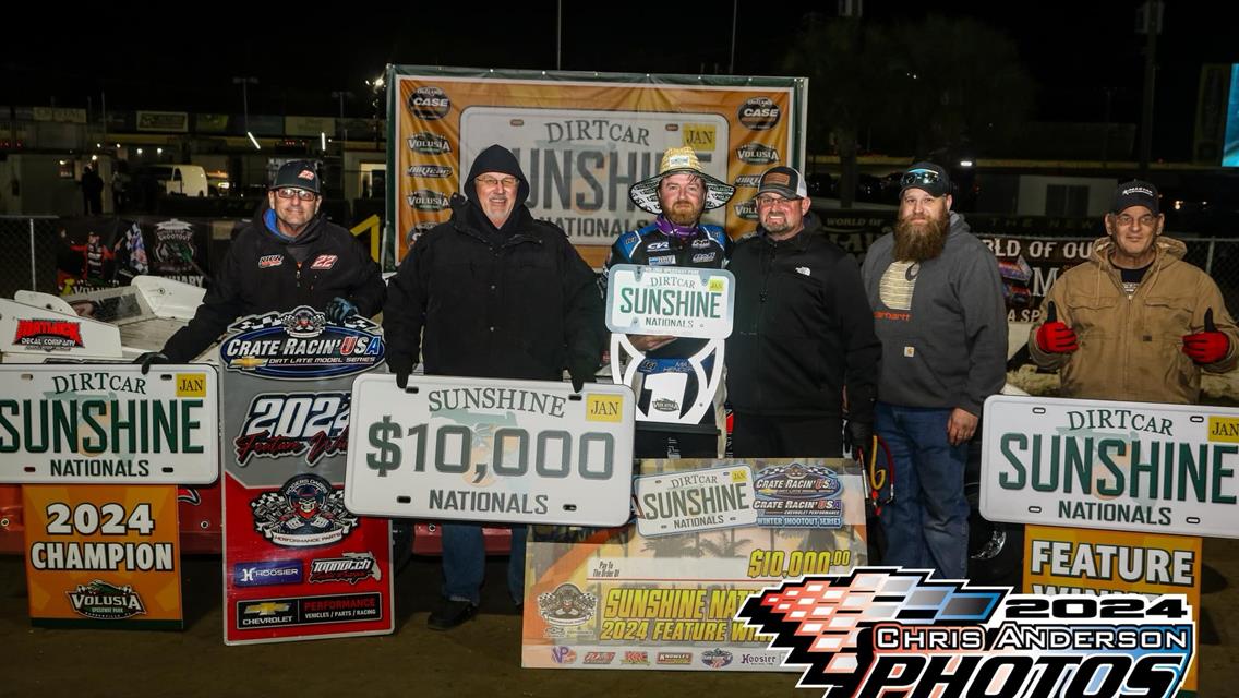 Volusia Speedway Park (Barberville, FL) – Crate Racin' USA Winter Series – Sunshine Nationals – January 18th-20th, 2024. (Chris Anderson Photo)