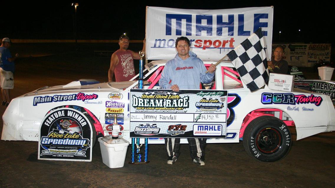Randall Wins Over $14,000 at Rice Lake Speedway's Little Dream