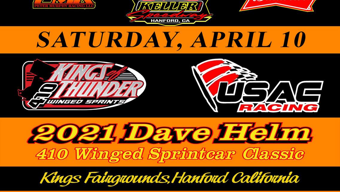 2021 DAVE HELM 410 WINGED SPRINTCAR CLASSIC!