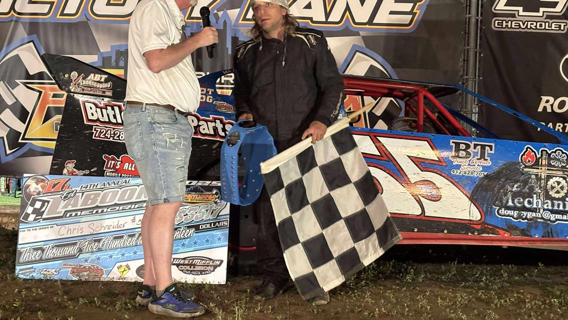Chris Schneider wins another Ed Laboon Memorial - Full Write Up Results