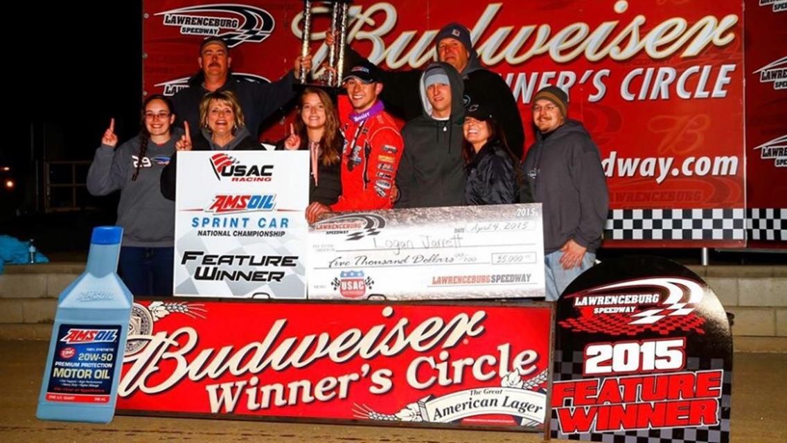 Jarrett Knocks Off First USAC Win in Lawrenceburg Upset