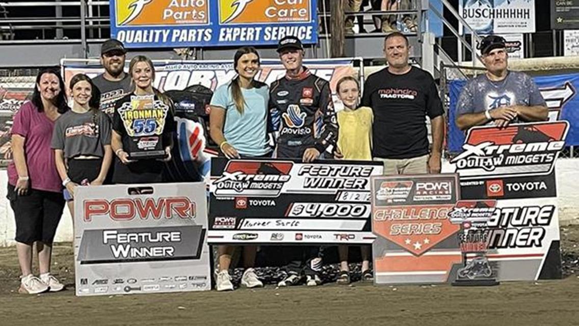 Karter Sarff Sets Sail with POWRi National Midgets and Xtreme Victory at I-55