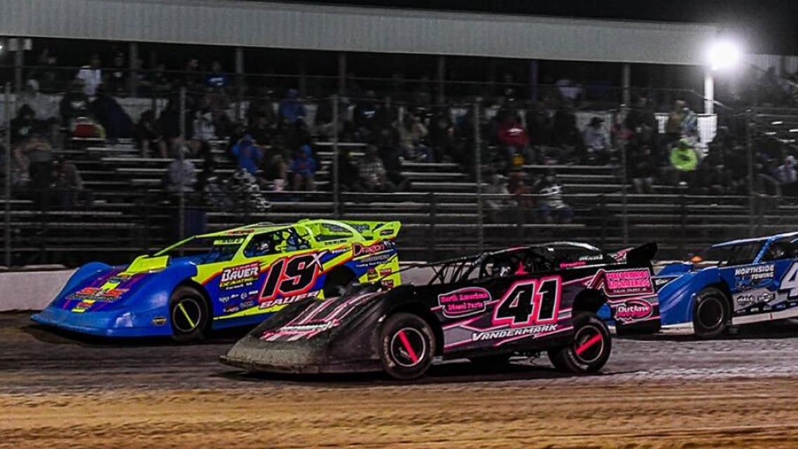Merritt Speedway (Lake City, MI) – DIRTcar Supers – Wood Tic Memorial – August 5th, 2023. (Randy Ellen Photography)