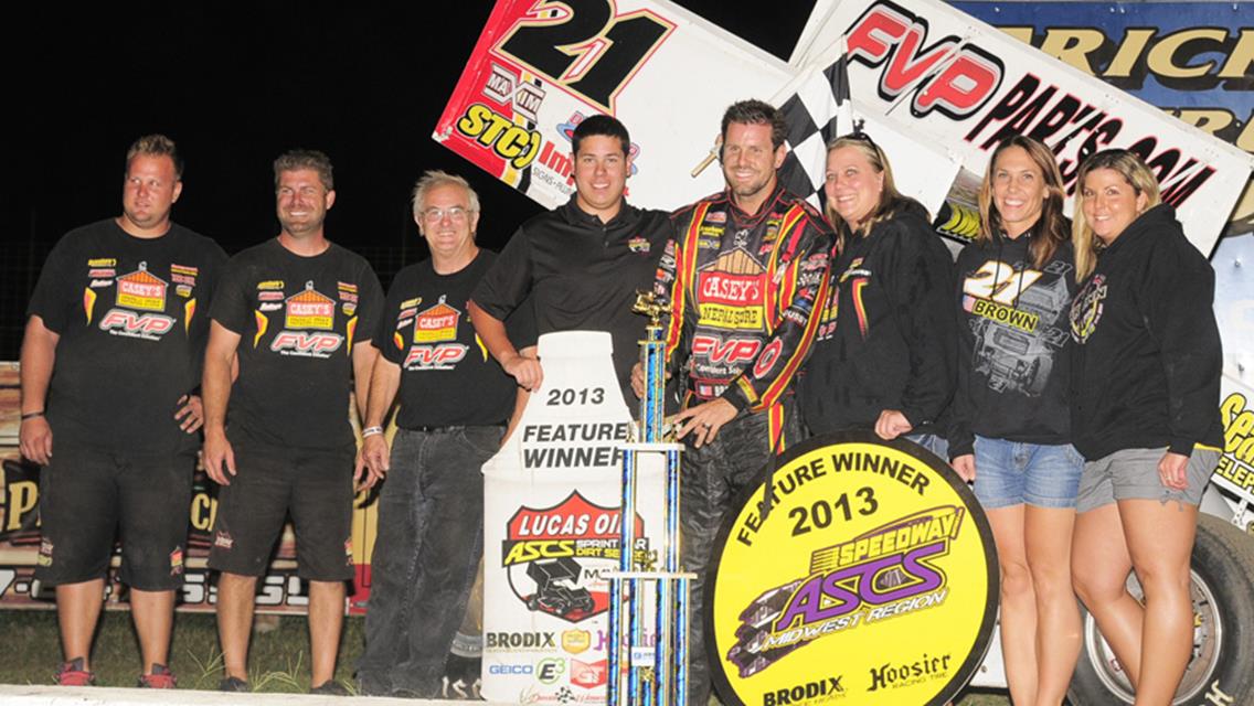 Brown dominates Lucas Oil ASCS Jackson Nationals