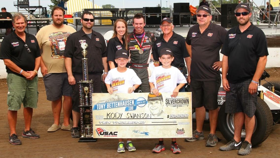 Swanson Makes it Back-To-Back "Tony Bettenhausen 100" Wins
