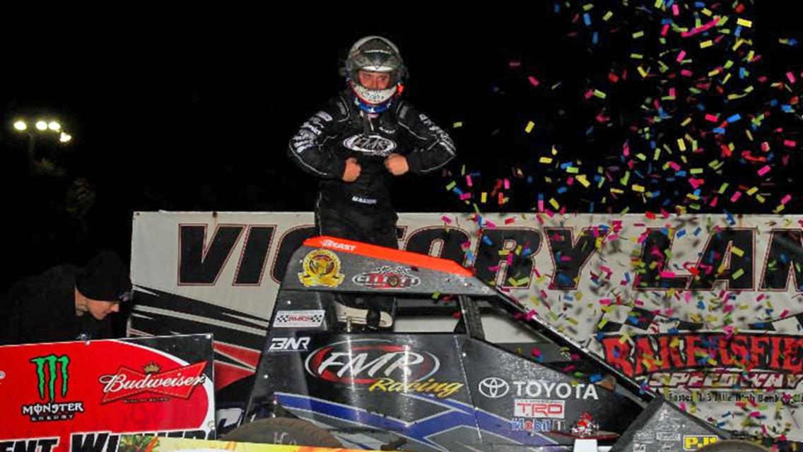 Bacon storms to victory at Bakersfield