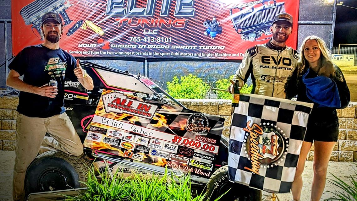 Brian Carber Captures Friday’s All In Transportation Wingless A-Class Clash Prelim Night at US 24!