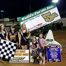 Michael Picks Up Lincoln Win on Last Lap Pass