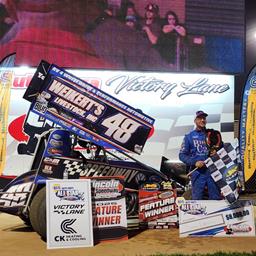 Double “D” Danny Dietrich wins the Elijah Hawkins Memorial All Star Circuit of Champions 410 Feature presented by Valvoline at Lincoln Speedway