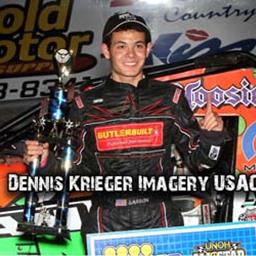 Kyle Larson Wins 8/6/12 Prelim Night Feature