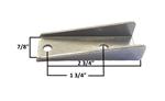 A&A Channel Tab, 1/4 Holes 7/8 x 3 4/Pack